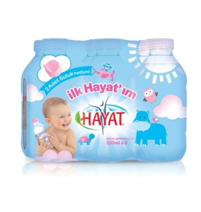 Hayat İlk Hayat`ım Doğal Mineralli Su 6 x 330 Ml