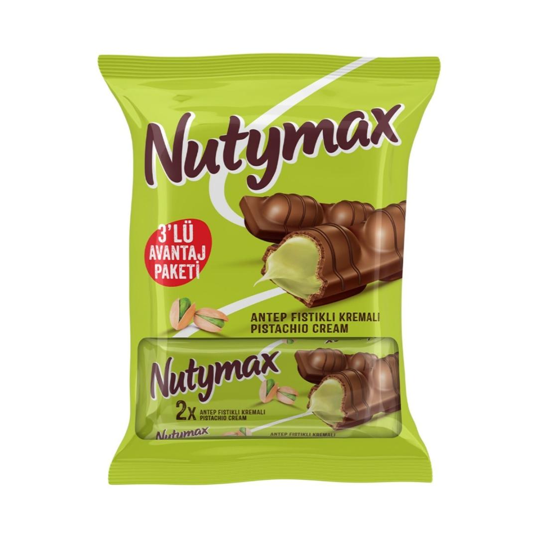 Nutymax Antep Fıstıklı Kremalı Gofret 3`lü