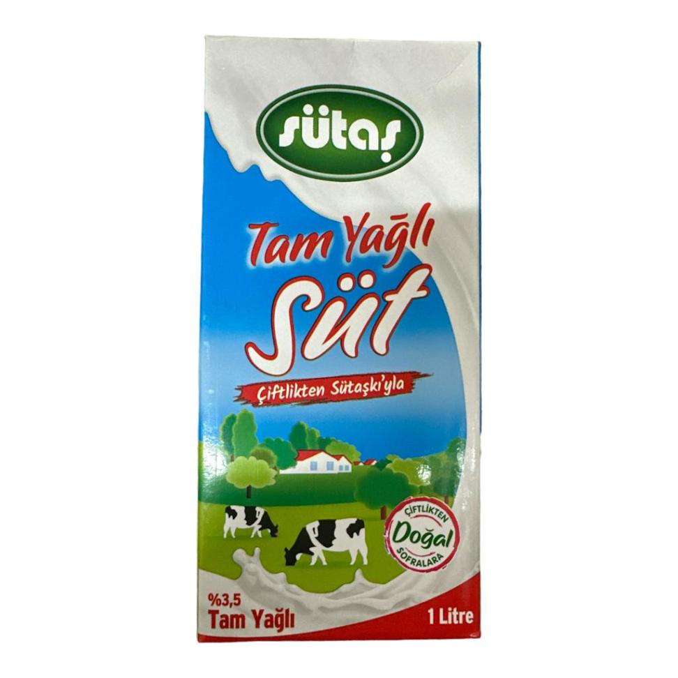 Sütaş Süt Tam Yağlı 1 Lt