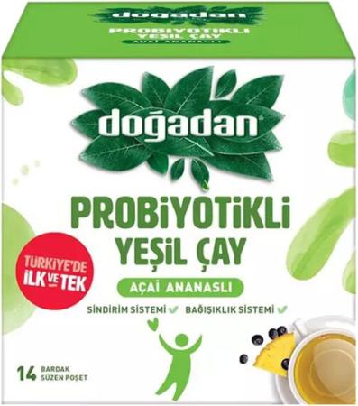 Doğadan Süzen 14 Probiyotikli Yeşil Çay Acaı Ananaslı