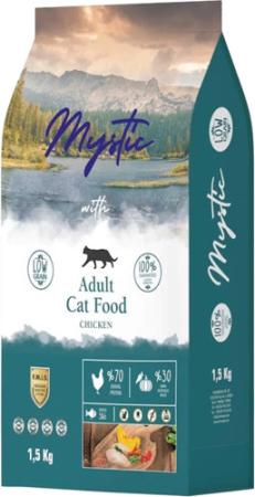 Mystıc Az Tahıl Yetiş Kedi Maması Tavuklu 1,5 Kg