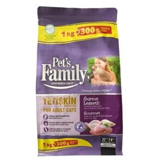 Pets Family Gurme Yetişkin Kedi Maması 1300gr