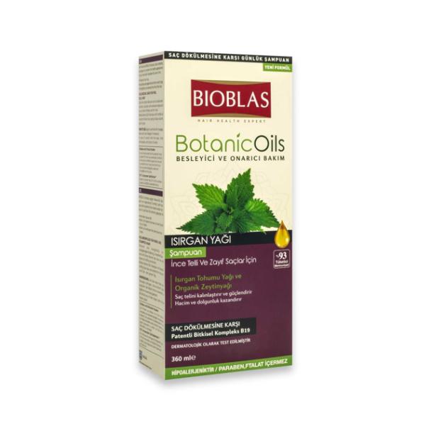 Bioblas Botanic Oils Isırgan Yağı Şampuan 360 ml 