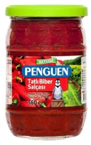 Penguen Tatlı Biber Salçası Cam 560 Gr