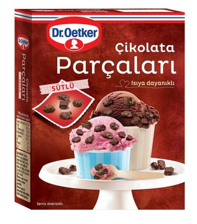 Dr.Oetker Çikolata Parçaları Sütlü 70 Gr