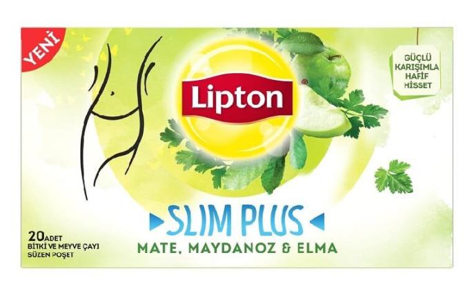 Lipton Slim Plus Elma & Maydanoz 34gr Bitki ve Meyve Çayı