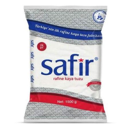 Safir İyotlu Rafine Tuz 3 Kg