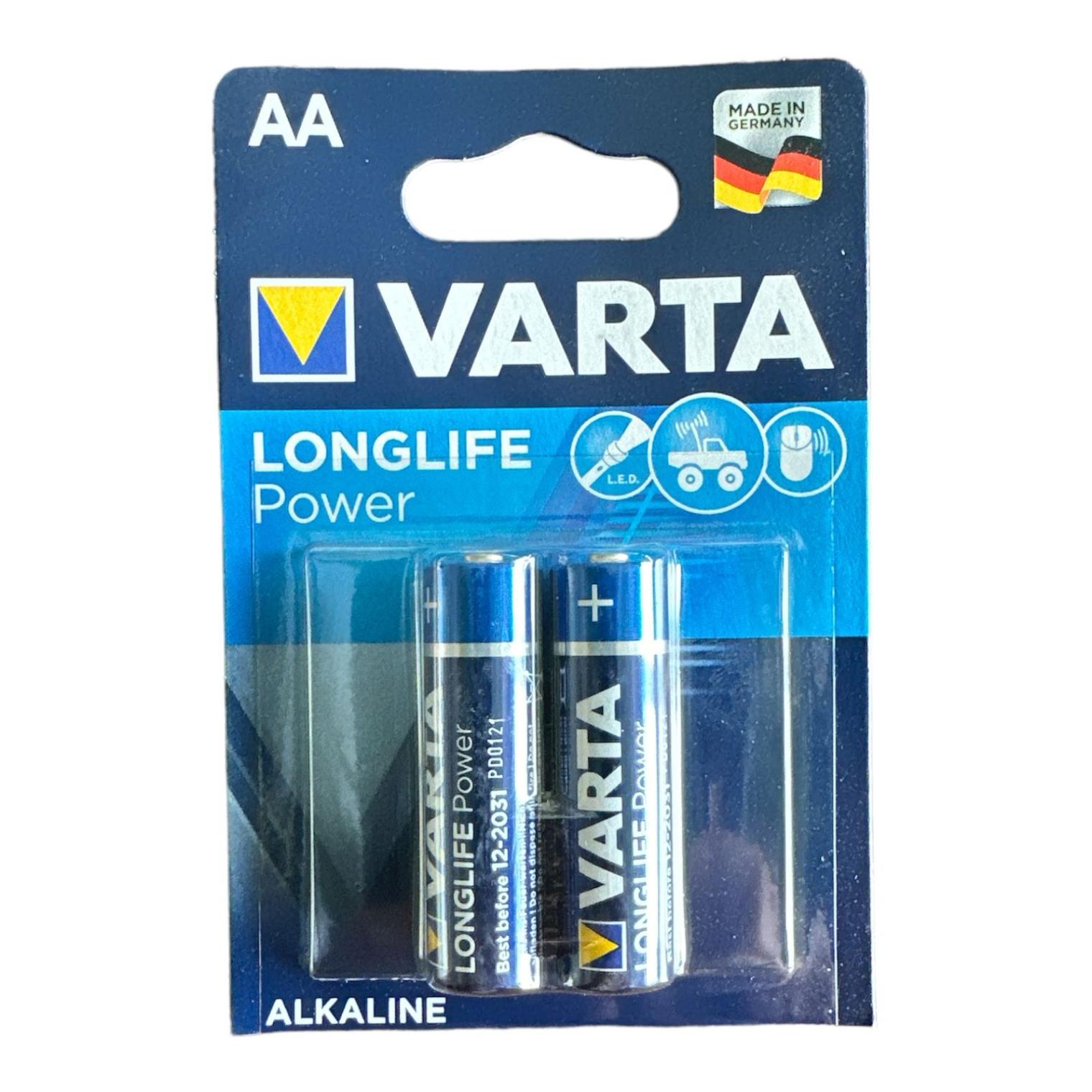 Varta Longlife Power Kalem Pil AA 2Li