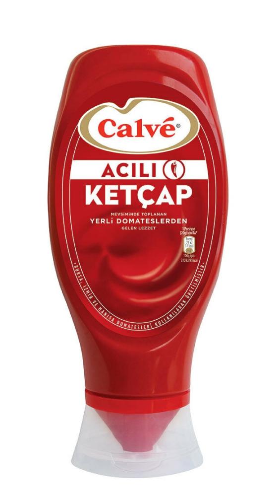 Calve Ketçap Acılı Pvc 400 Gr