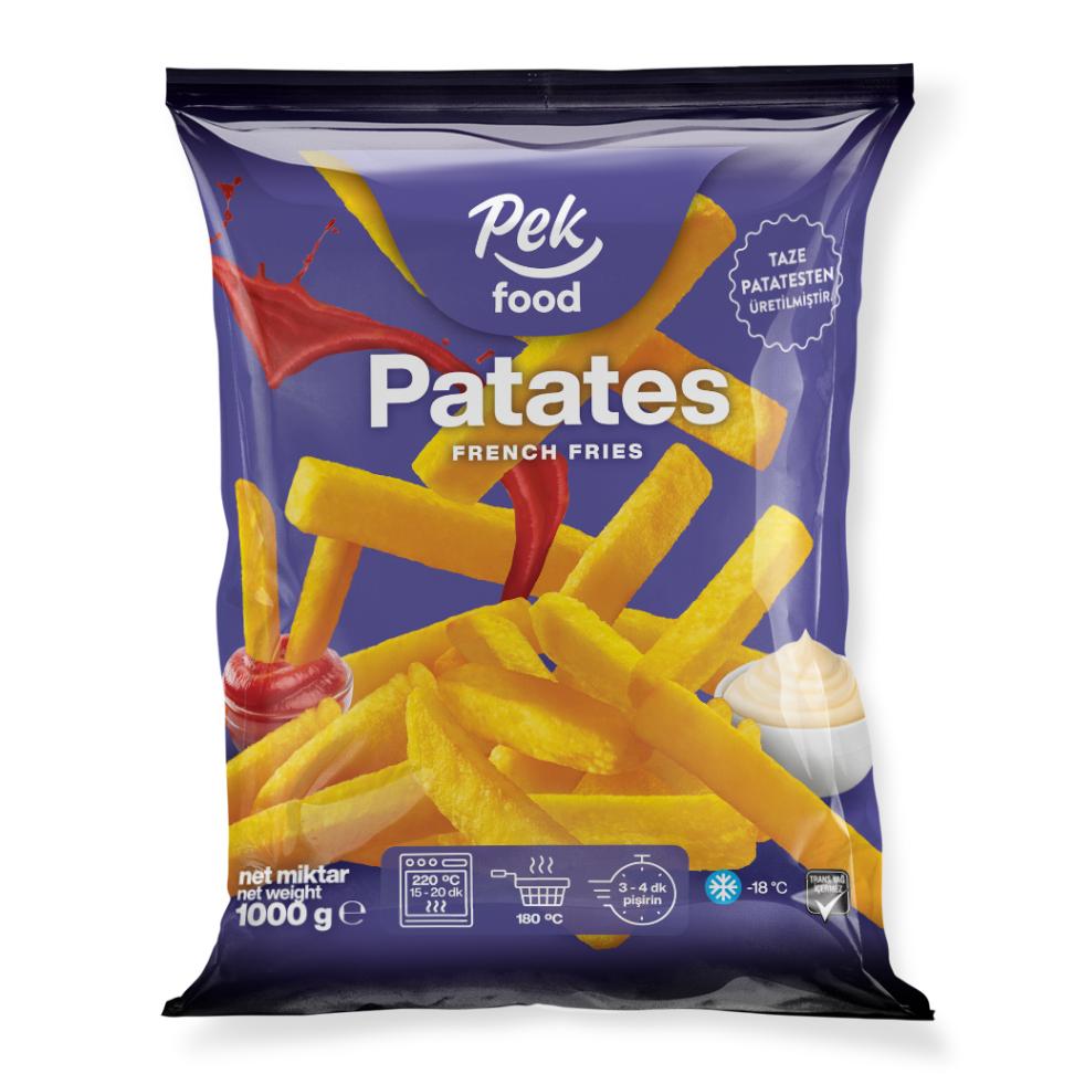 PEK FOOD PATATES 1000G CITIR