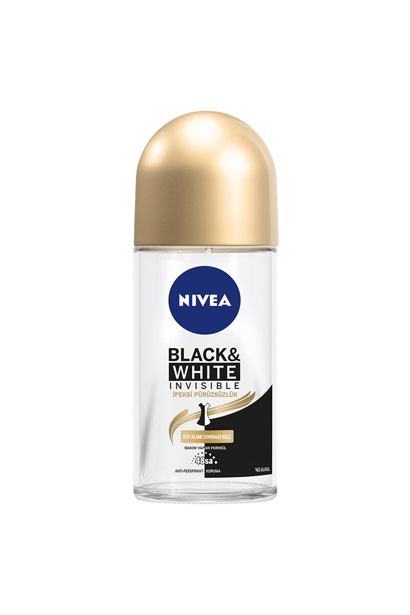 Nivea Roll-On B&W İpeksi Bayan 50 Ml