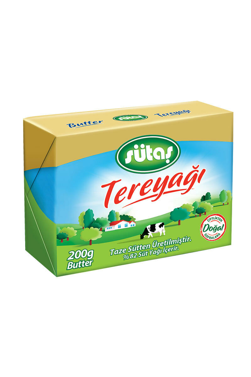 Sütaş Tereyağ Pastörize Folyo 200 Gr