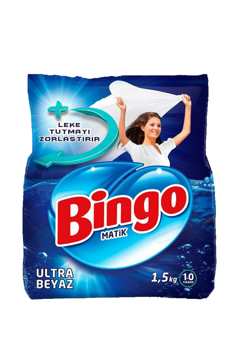 Bingo Matik Ulrta Beyaz Toz Deterjan 1,5 Kg