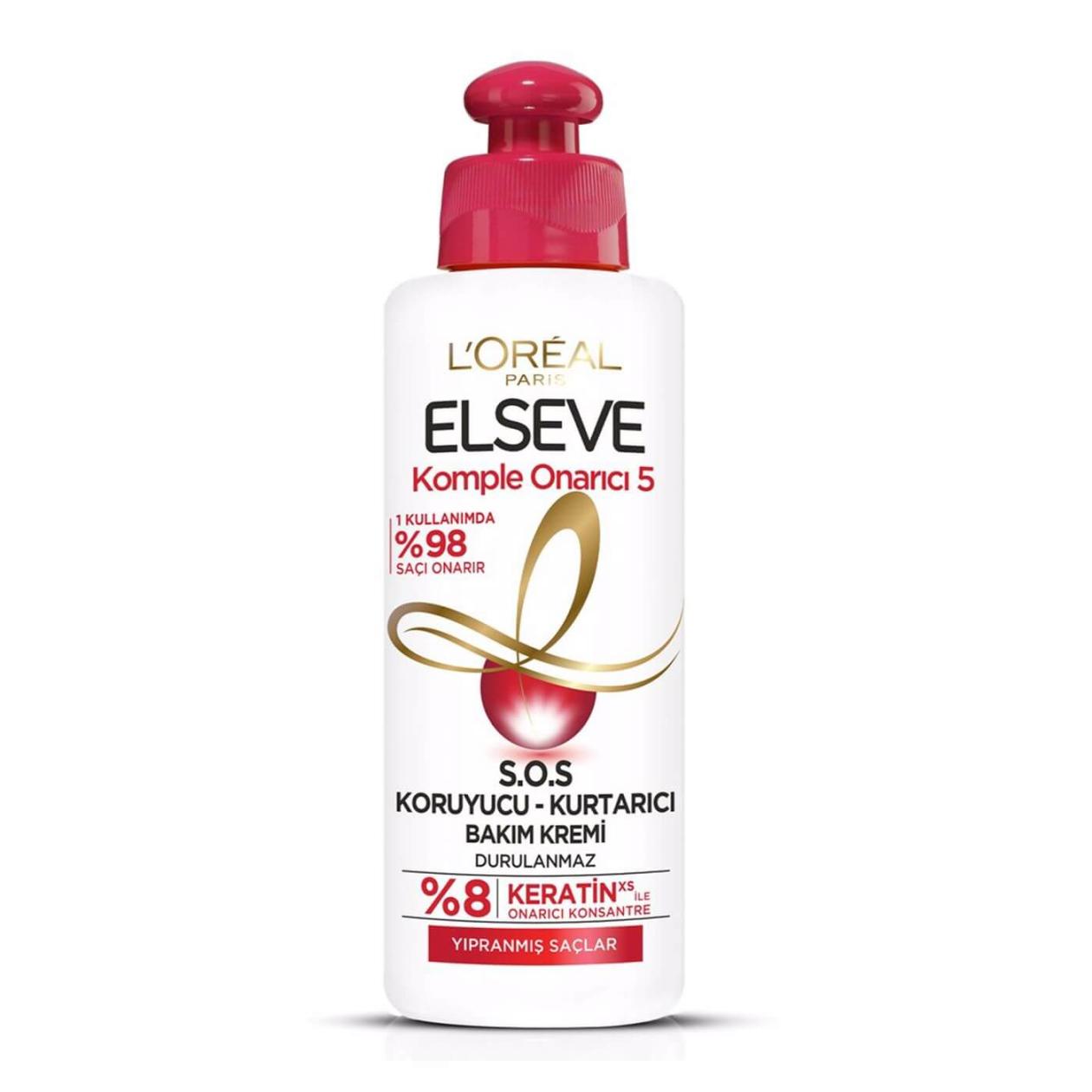 Elseve Saç Krem Durulunmayan 200 Ml Beyaz Yıpratıcı Saçlara