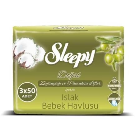 Sleepy Islak Havlu-Papatyalı 3 x 80 Yaprak