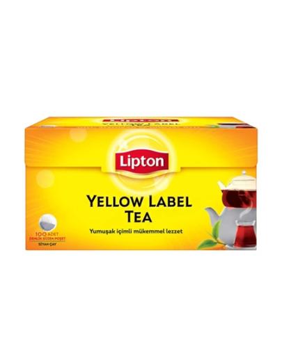 Lipton Yellow Label Tea Demlik Süzen Poşet Siyah Çay 100 x 3,2 Gr