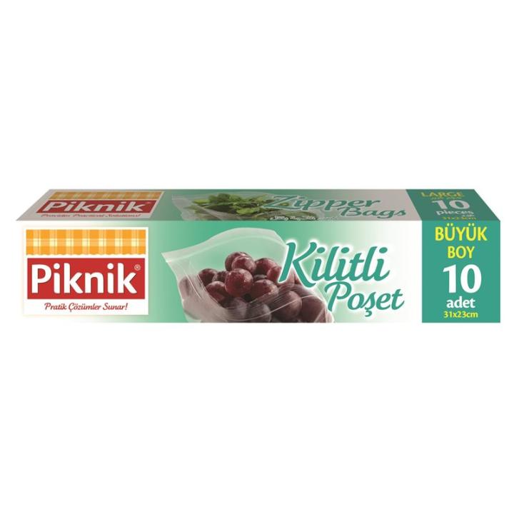 Piknik 1396-P Kilitli Buzdolabı Poşeti Büyük Boy