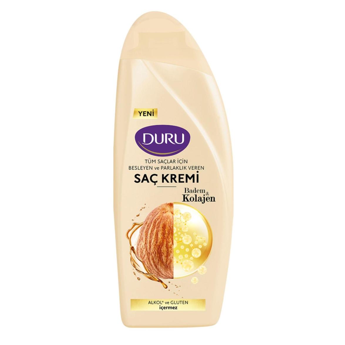 DURU SAC KREMI 500ML BADEM&KOLAJEN