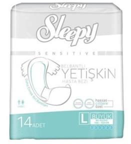 Sleepy Sensitive Hasta Bezi L Boy Orta 14`lü