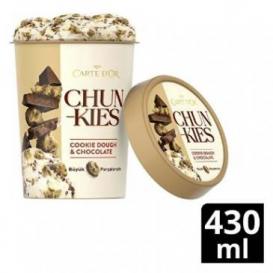 ALGIDA CHUNKIES 430ML COOKIE DOUGH&CHOCOLATE