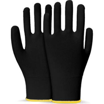 Beybi Polyester Eldiven 10`lu Siyah
