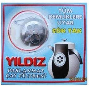 Yıldız Paslanmaz Tekli Çay Süzgeci