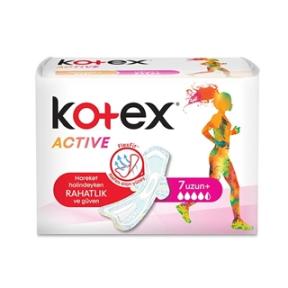Kotex Active Kanatlı Uzun 7`li