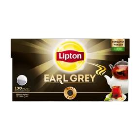 Lipton Earl Grey Tea Bergamot Aromalı Siyah Demlik Poşet Çay 100 x 3,2 Gr