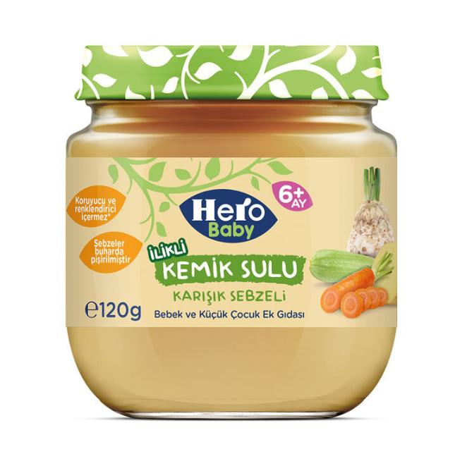Hero Baby Kemik Sulu Karışık Sebzeli 120 Gr