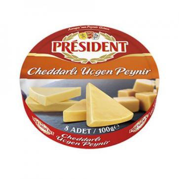 President Cheddarlı Üçgen Peynir 100 Gr