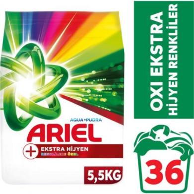 Ariel Oxi Extra Hijyen Renkliler Toz Deterjan 5,5 kg