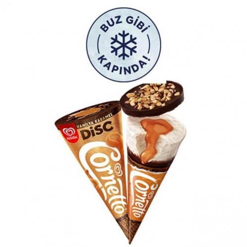 ALGIDA DISC CORNETTO VANILYA KARAMEL