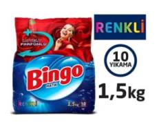 Bingo Matik Lovely Parfümlü Renkliler İçin Toz Deterjan 1,5 Kg